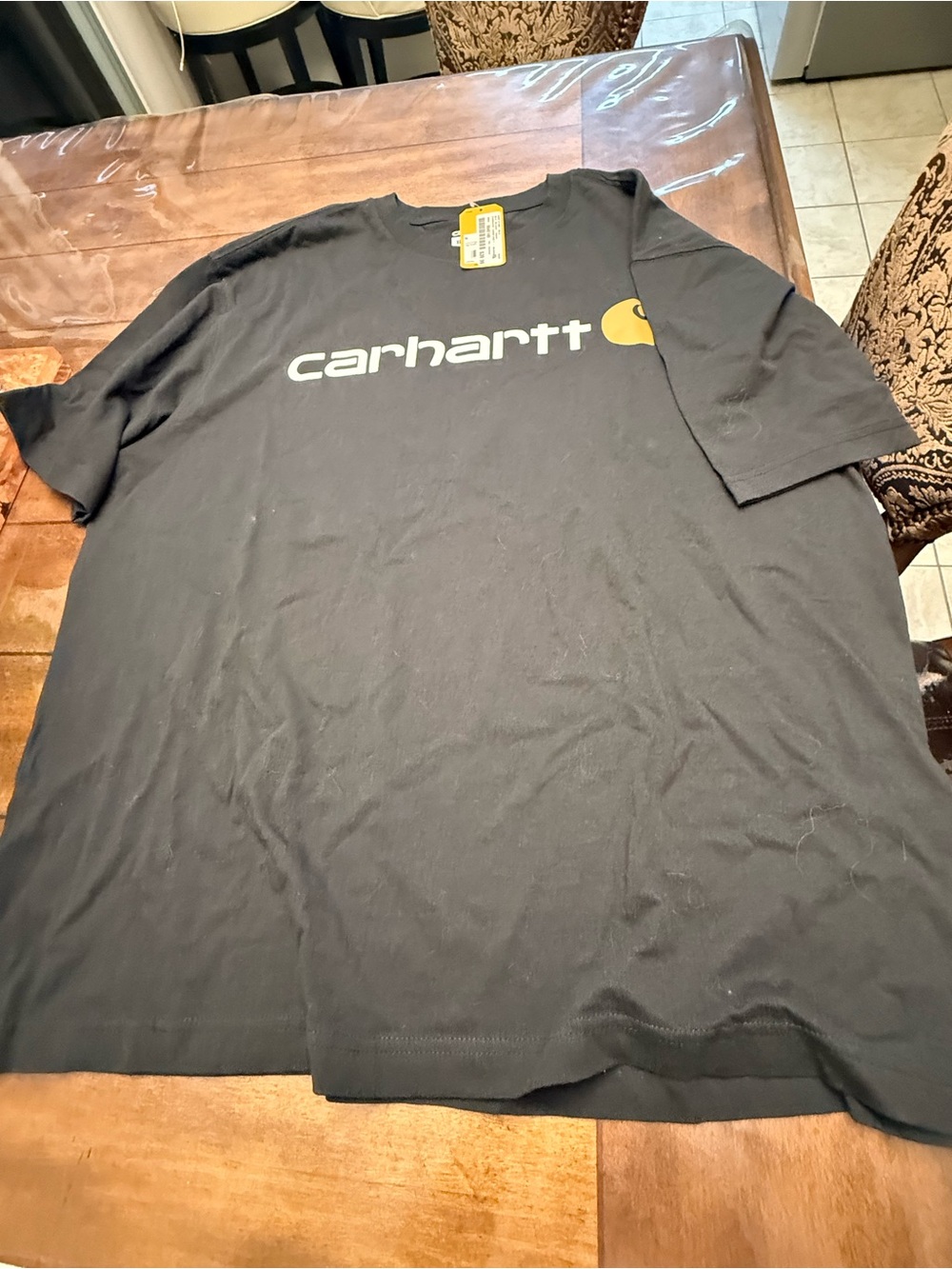 *NWT* Carhartt Men's Xlarge Black Logo Short-Sleeve T-Shirt